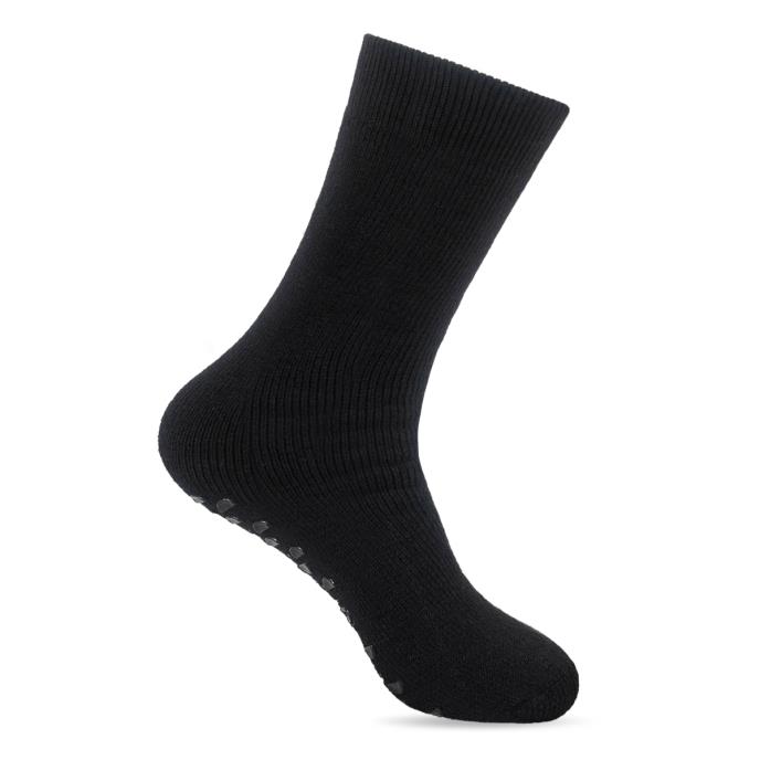 totes toasties® Ladies Thermal Brushed Original Slipper Socks Black Extra Image 3